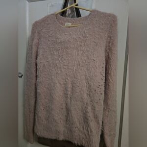 a new day Soft Blush Fluffy Sweater